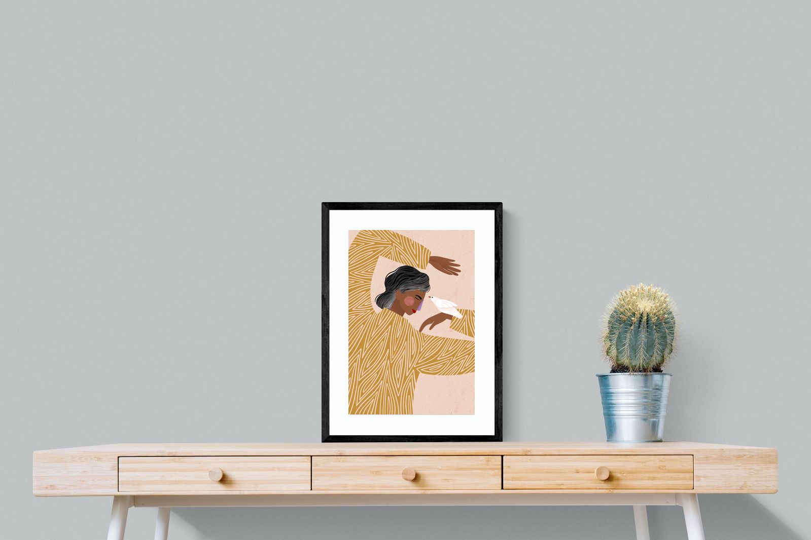 Pixalot Woman With A Bird