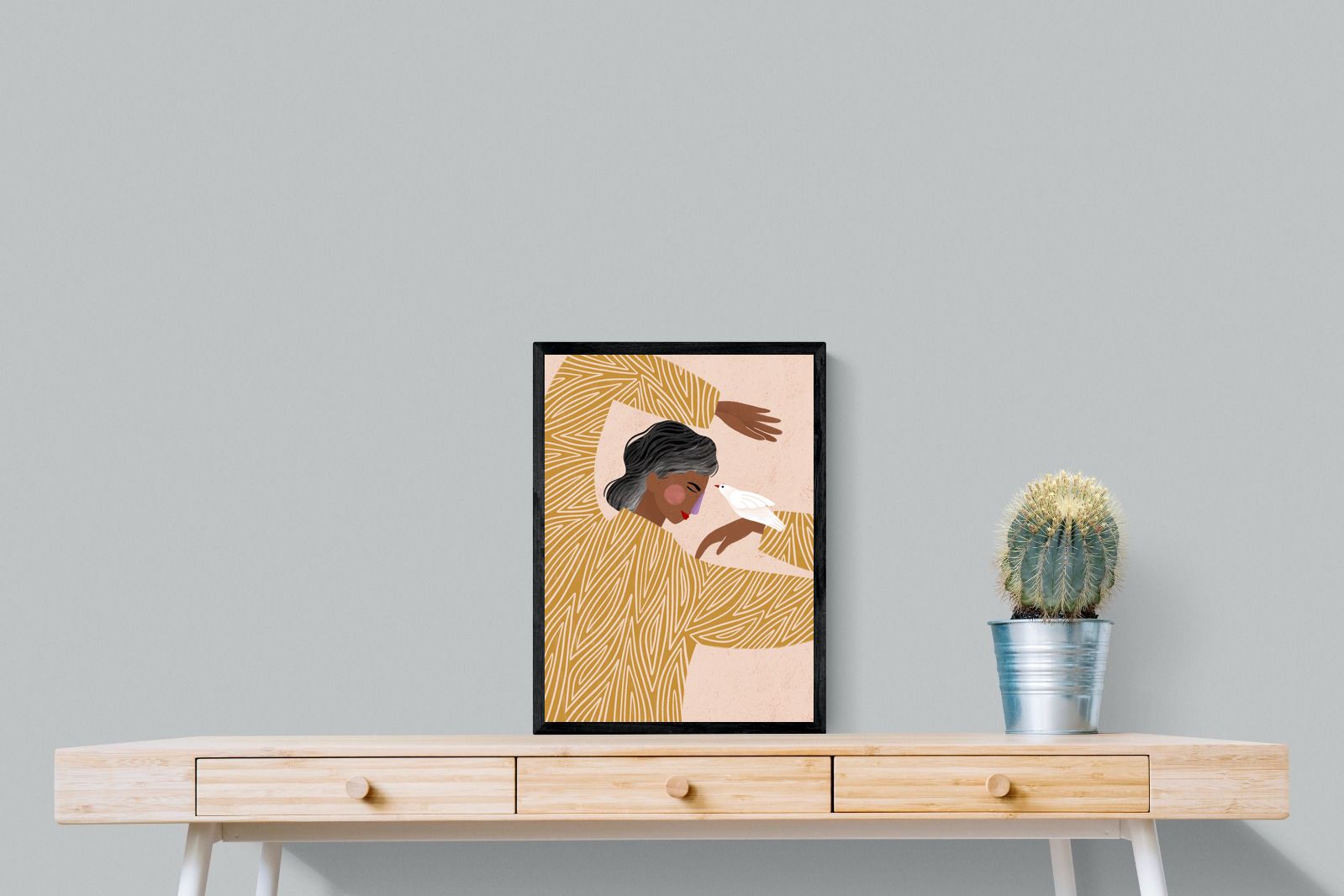 Pixalot Woman With A Bird