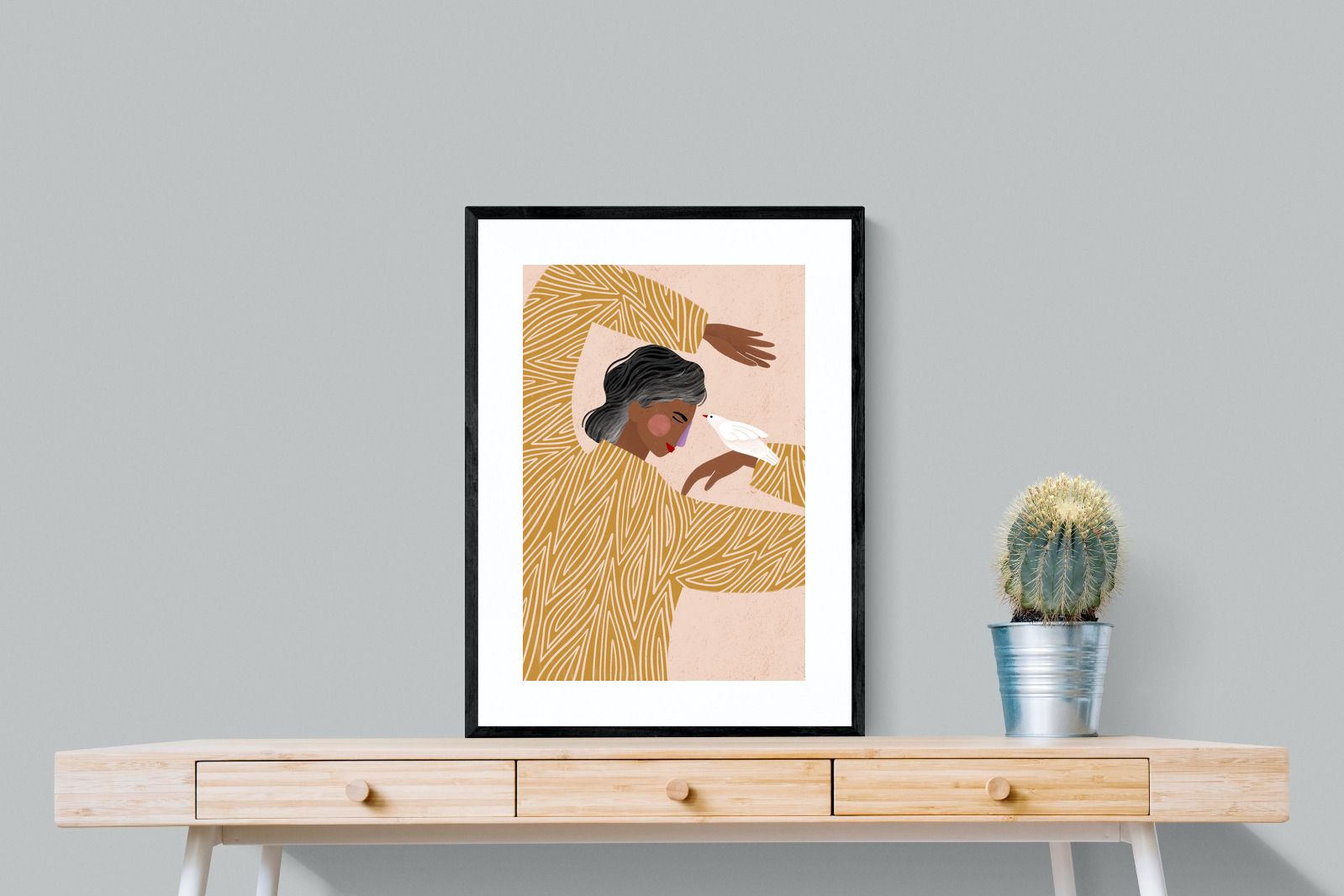 Pixalot Woman With A Bird