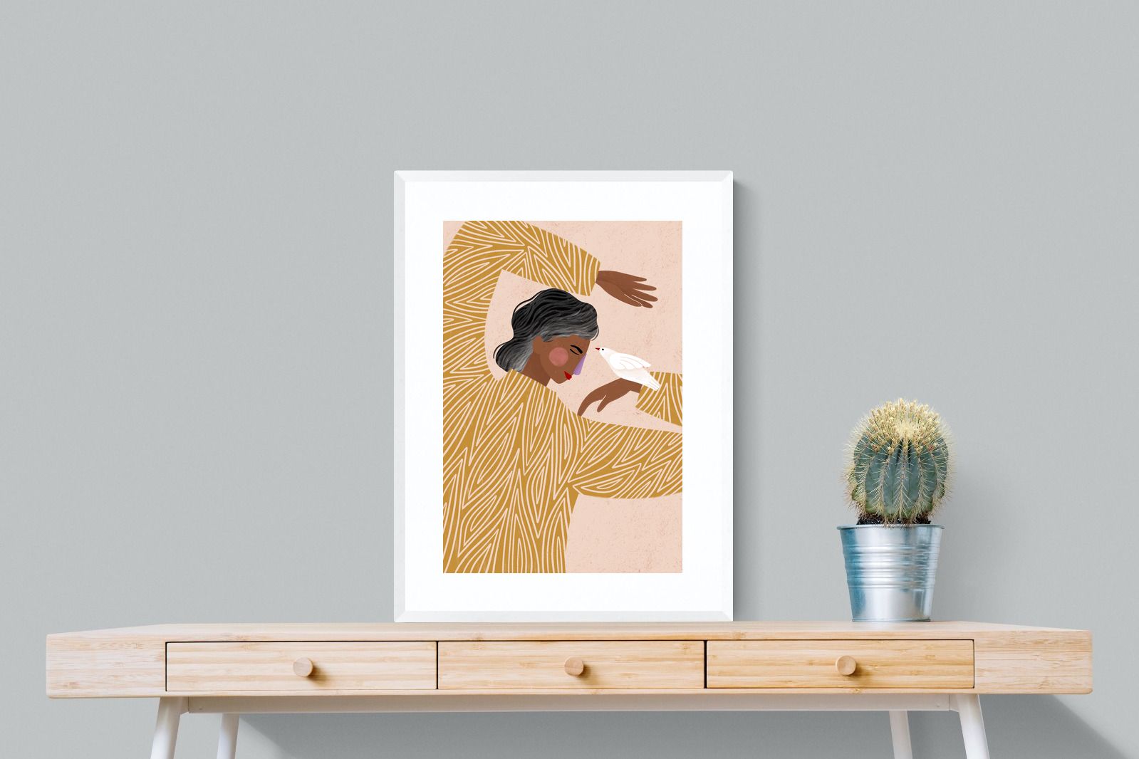 Pixalot Woman With A Bird