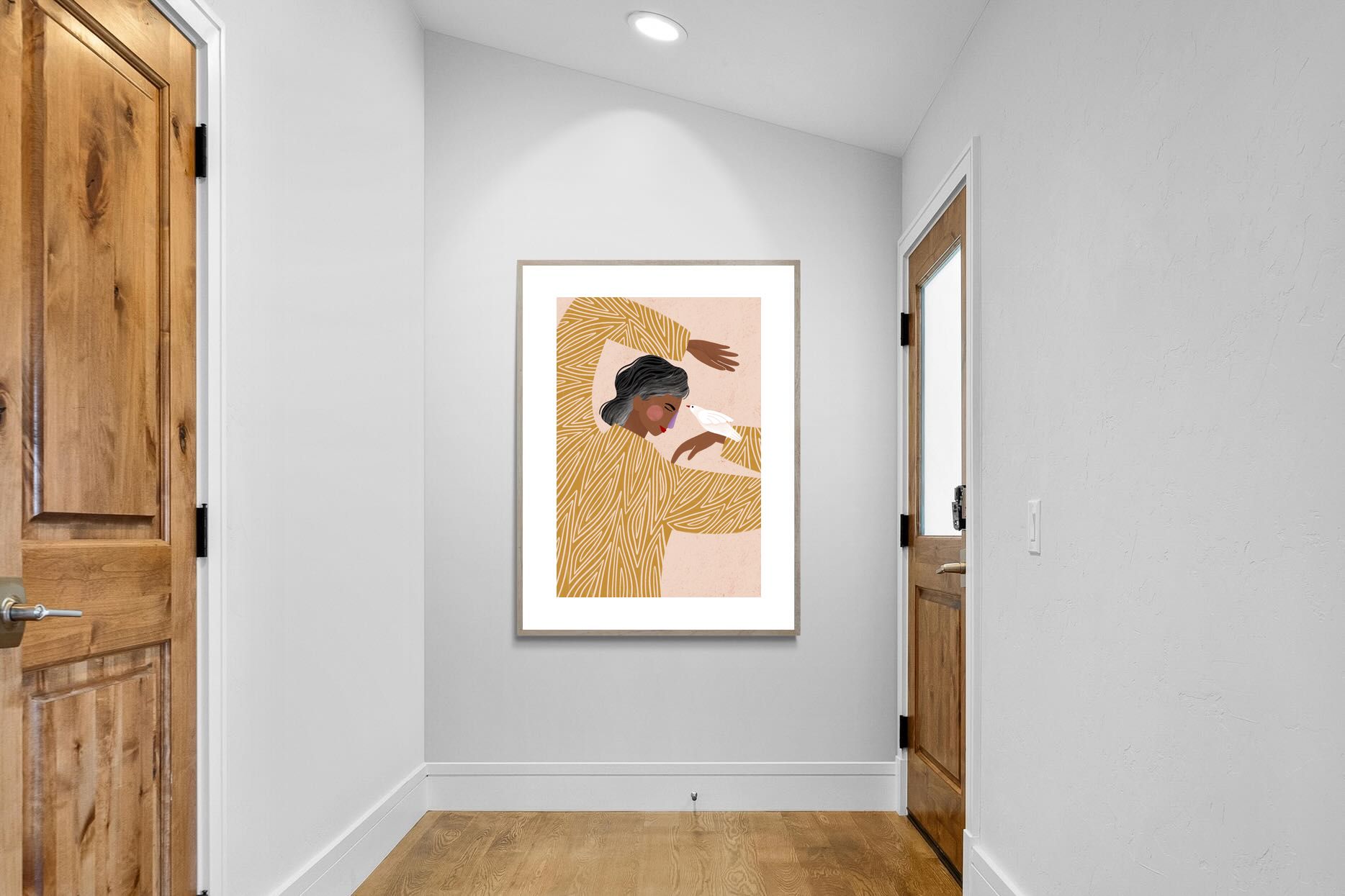 Pixalot Woman With A Bird