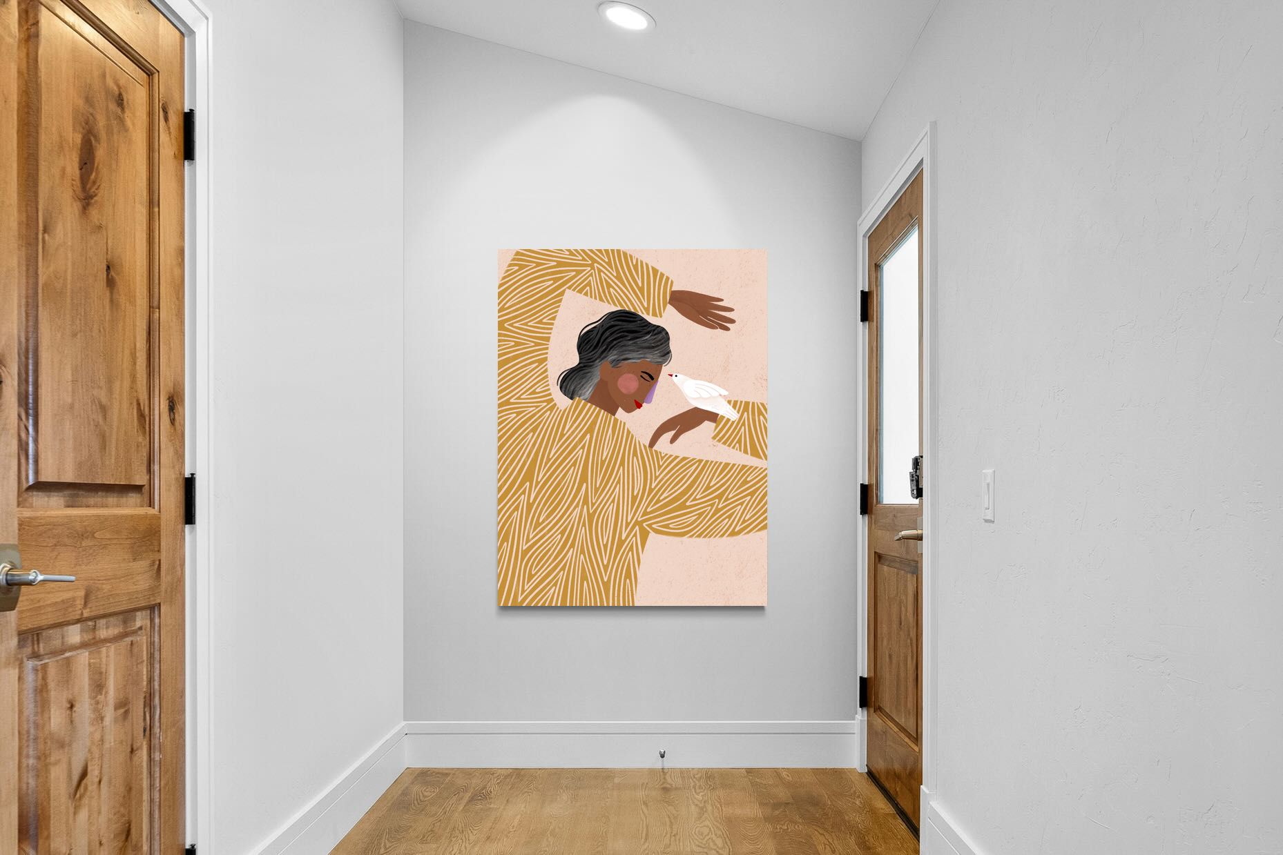 Pixalot Woman With A Bird