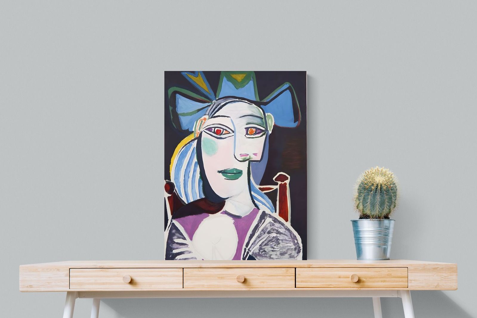 Pixalot Woman with Blue Bow