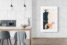 Pixalot Woman with Greyhound