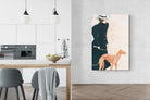 Pixalot Woman with Greyhound