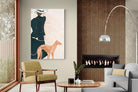 Pixalot Woman with Greyhound