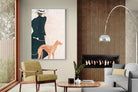 Pixalot Woman with Greyhound