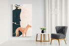 Pixalot Woman with Greyhound