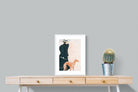 Pixalot Woman with Greyhound