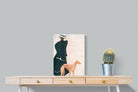 Pixalot Woman with Greyhound