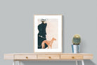 Pixalot Woman with Greyhound
