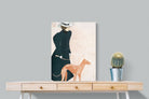 Pixalot Woman with Greyhound