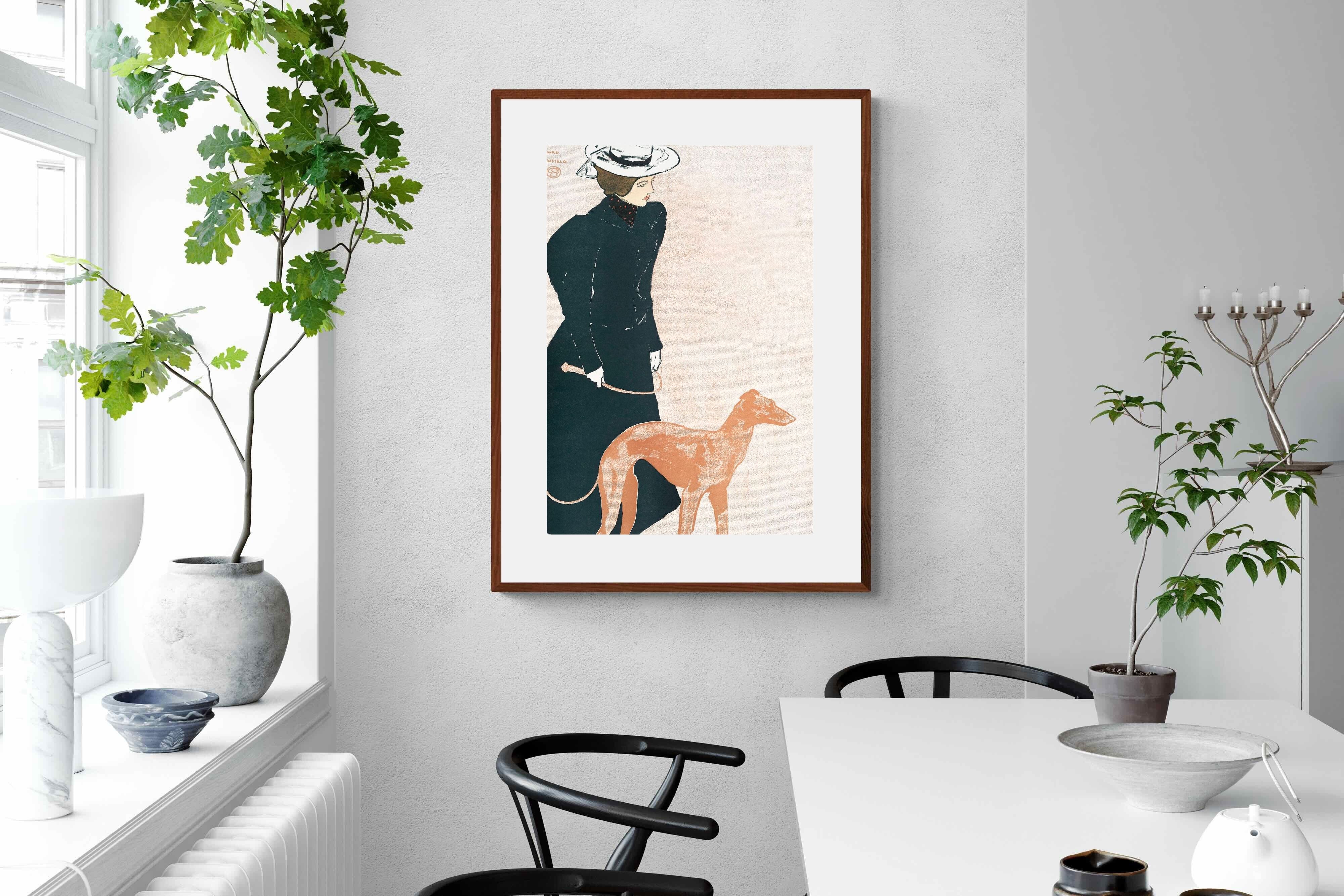 Pixalot ® Woman with Greyhound