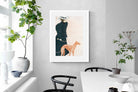 Pixalot Woman with Greyhound