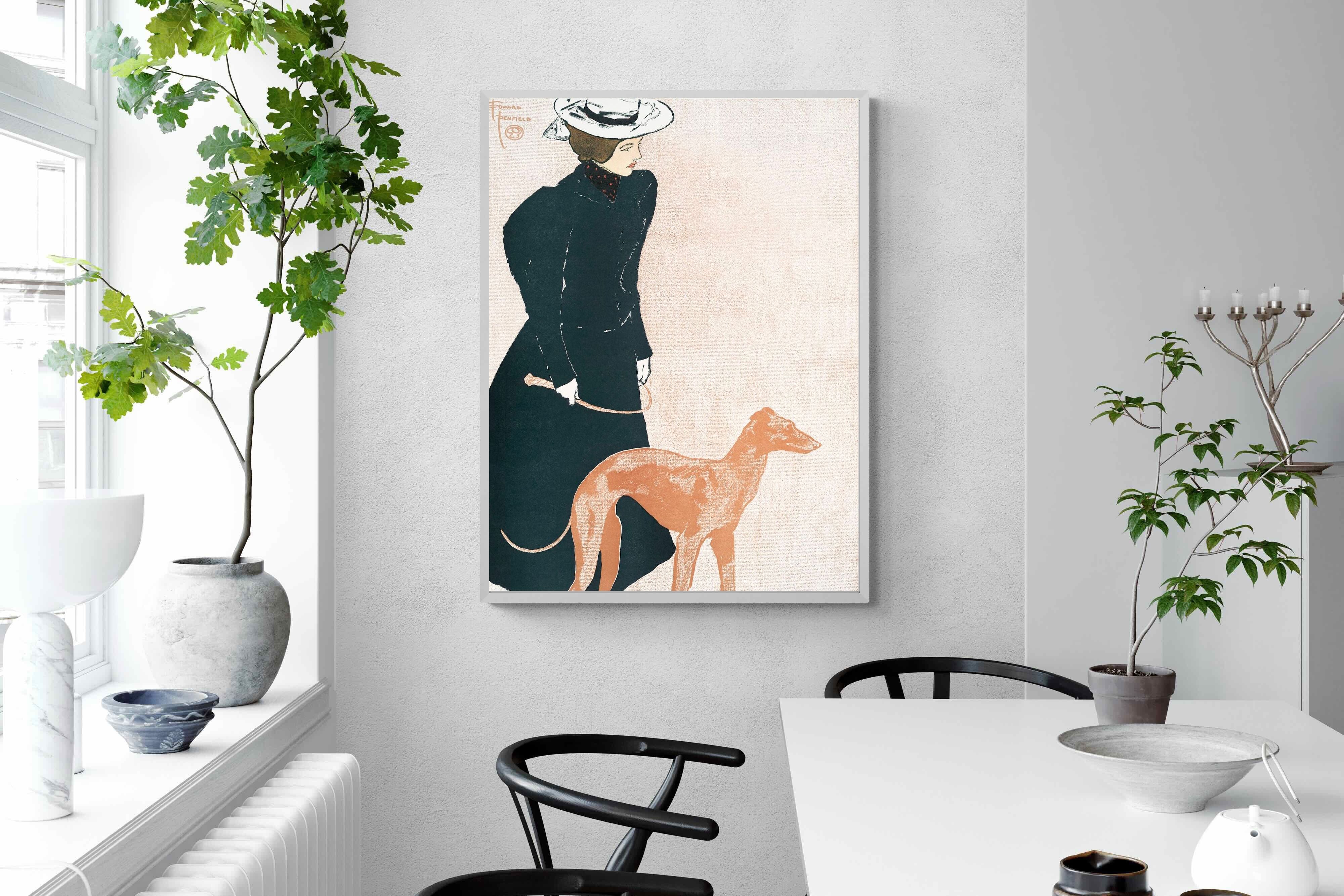 Pixalot Woman with Greyhound