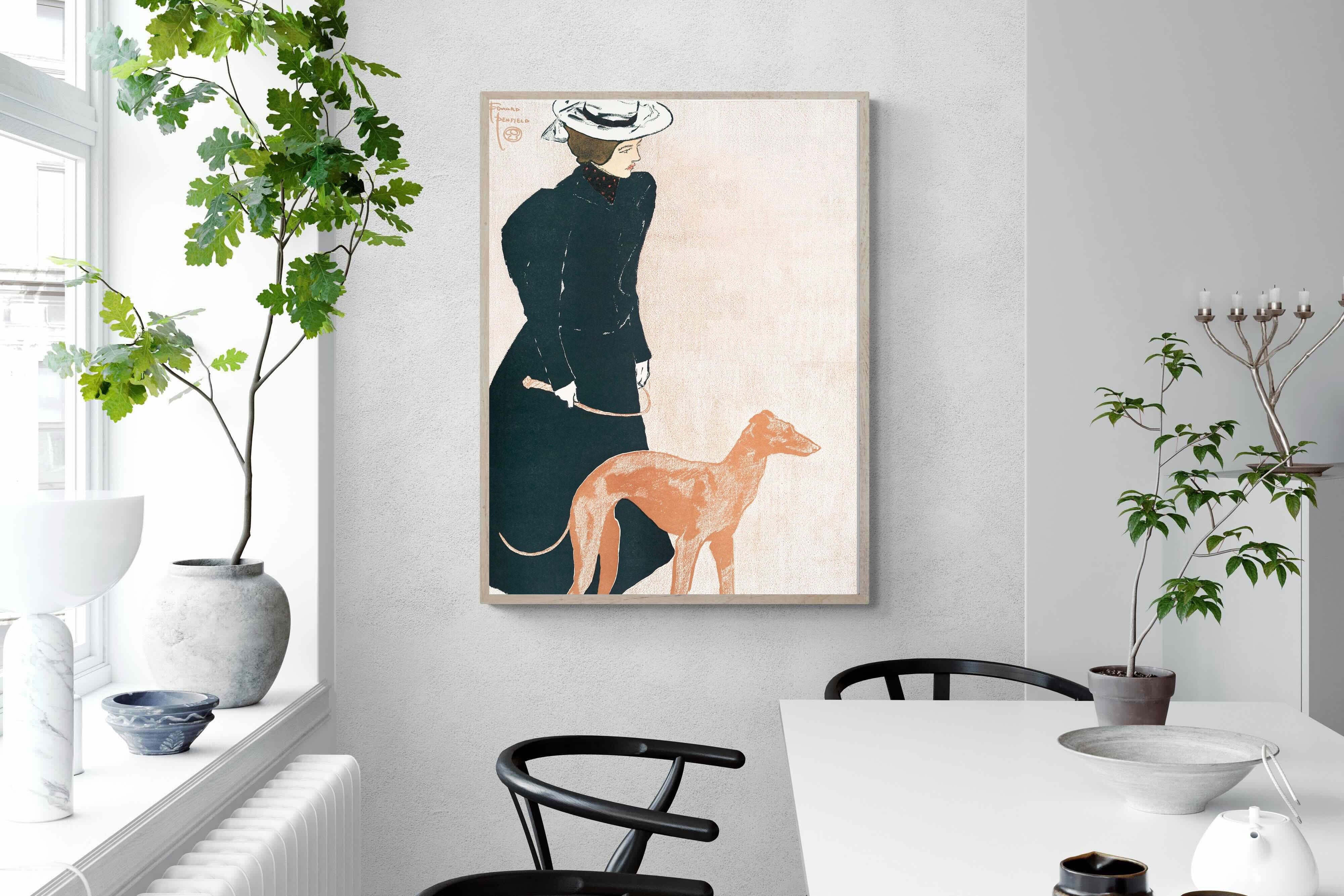 Pixalot Woman with Greyhound