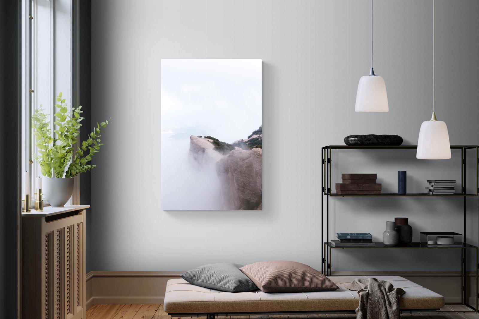 A Peak Above The Clouds-Wall_Art-100 x 150cm-Mounted Canvas-No Frame-Pixalot