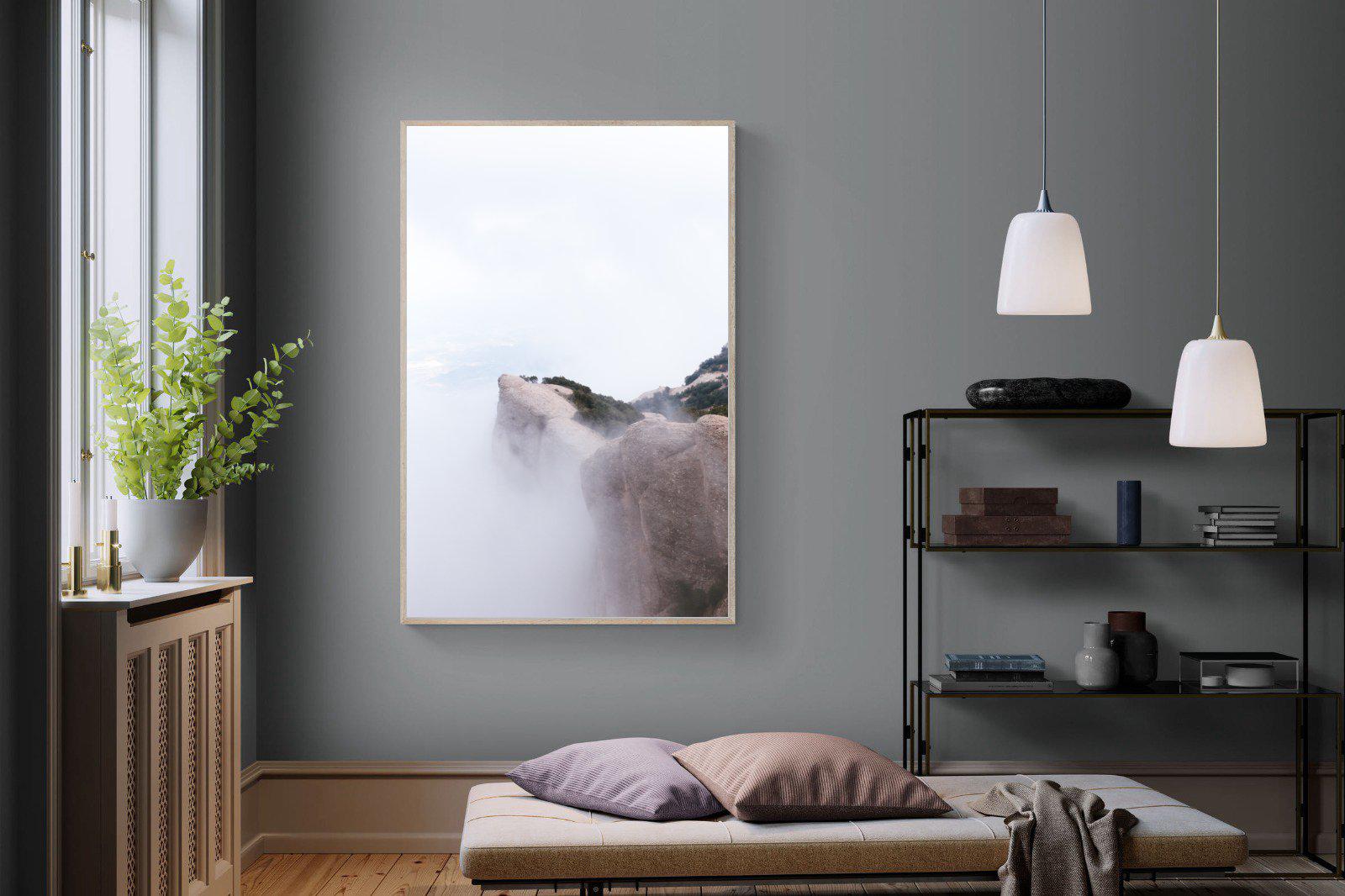 A Peak Above The Clouds-Wall_Art-120 x 180cm-Mounted Canvas-Wood-Pixalot