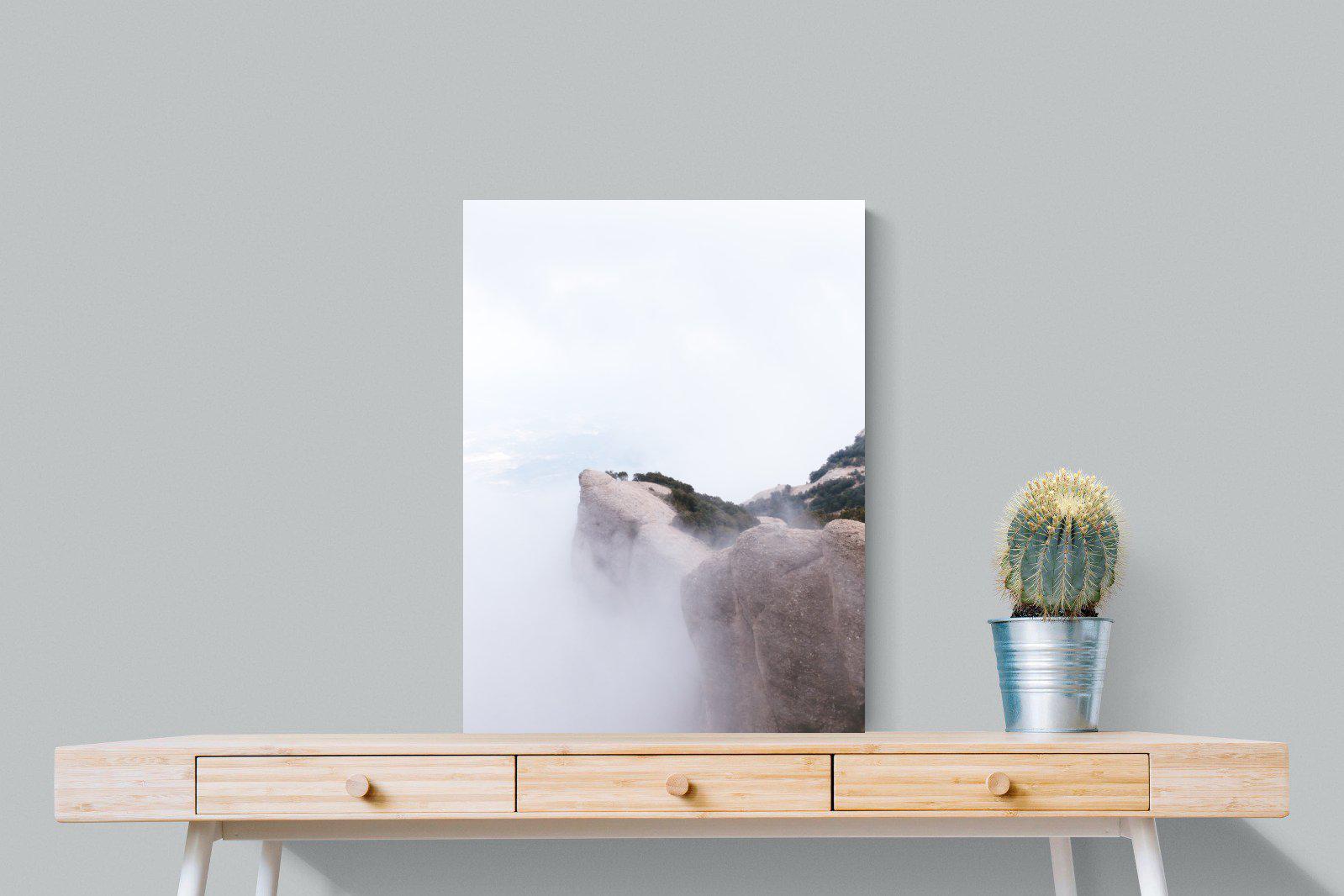 A Peak Above The Clouds-Wall_Art-60 x 80cm-Mounted Canvas-No Frame-Pixalot