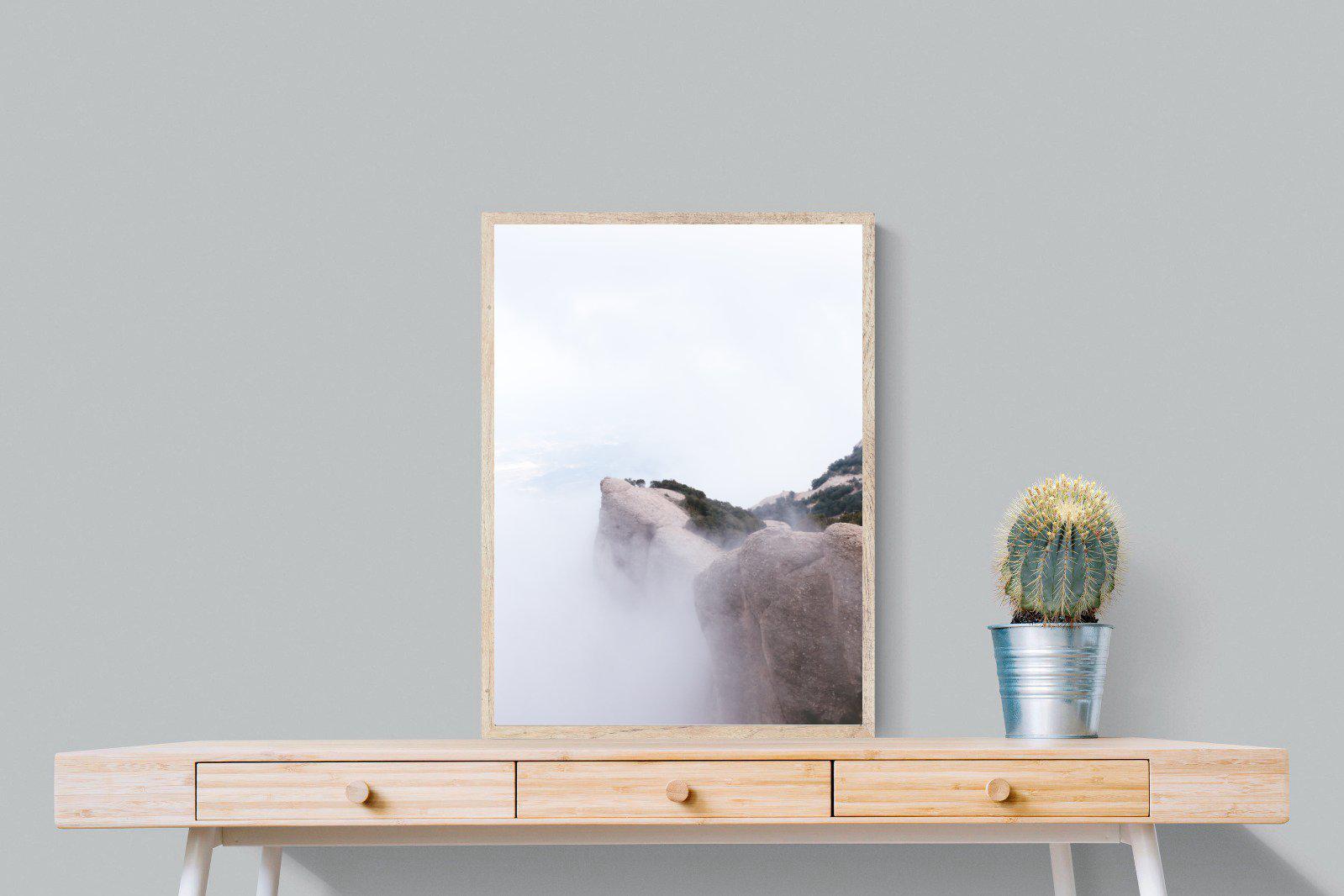 A Peak Above The Clouds-Wall_Art-60 x 80cm-Mounted Canvas-Wood-Pixalot