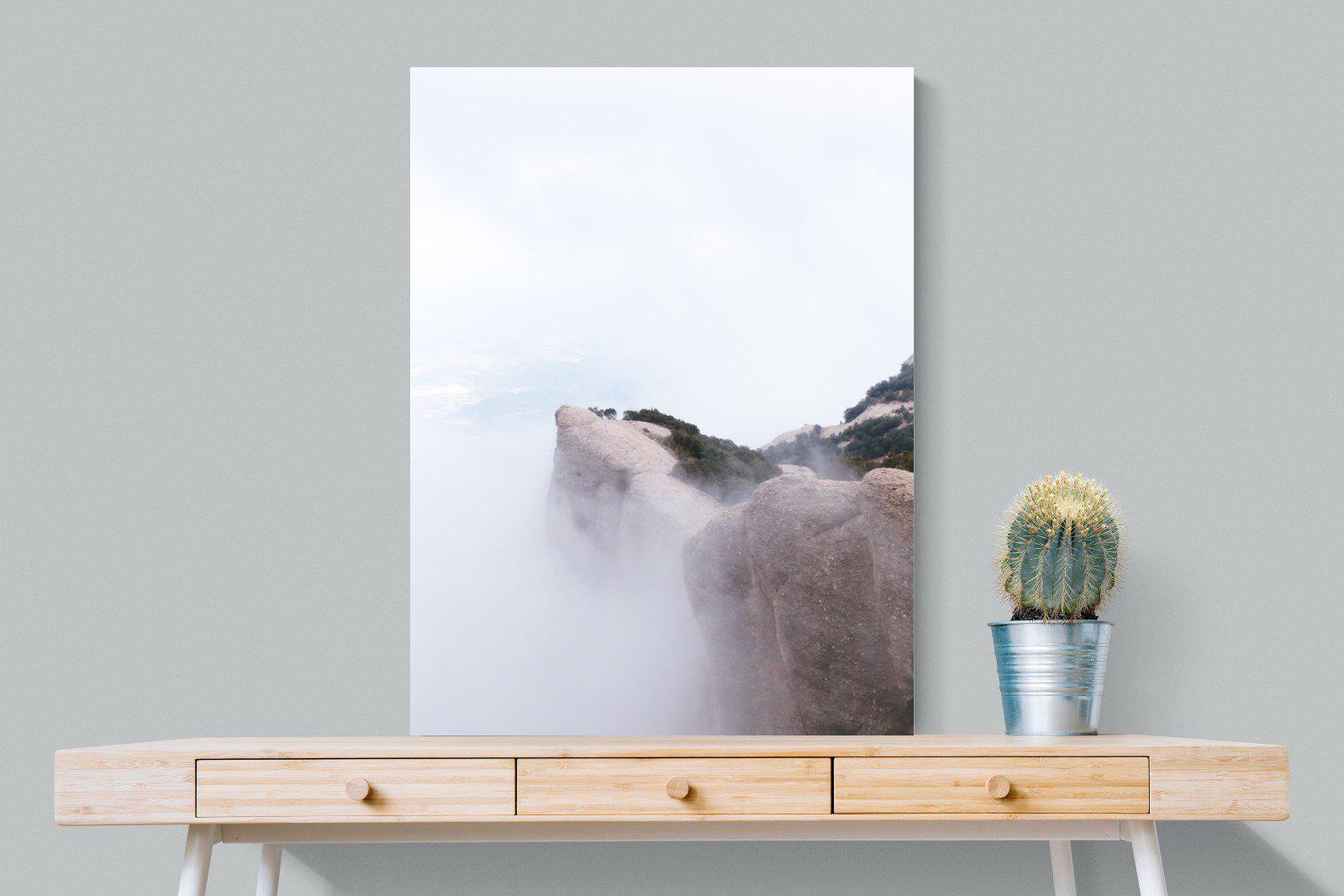 A Peak Above The Clouds-Wall_Art-75 x 100cm-Mounted Canvas-No Frame-Pixalot