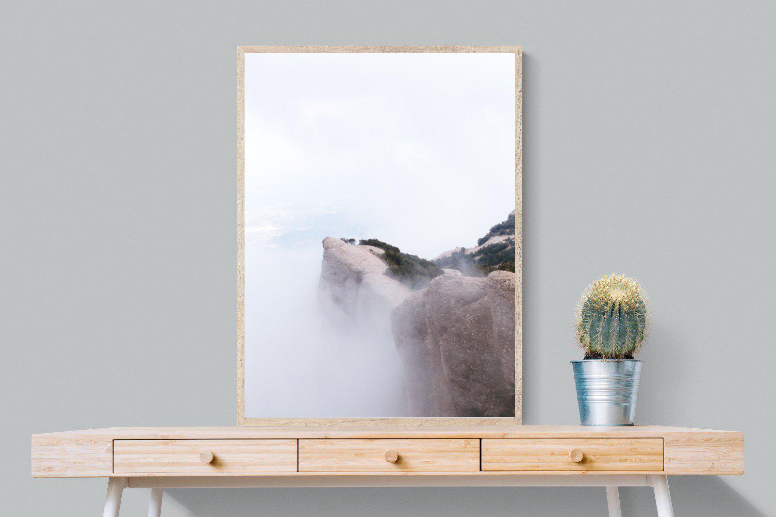 A Peak Above The Clouds-Wall_Art-75 x 100cm-Mounted Canvas-Wood-Pixalot