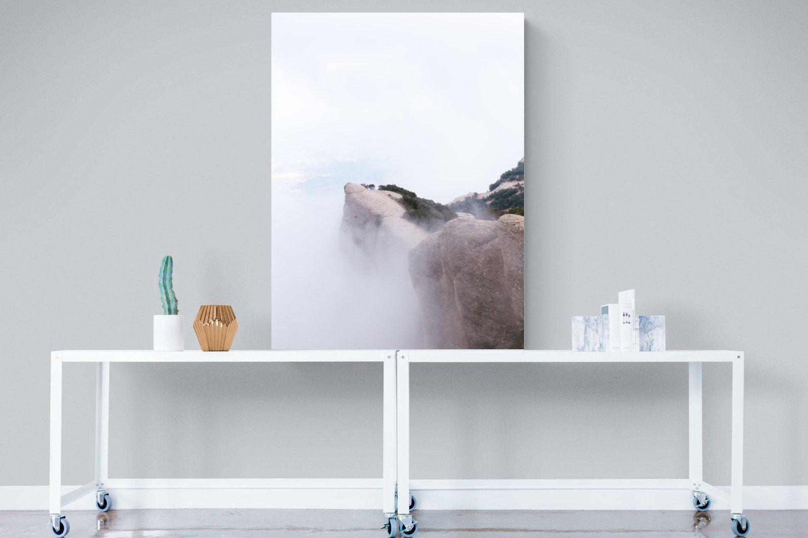 A Peak Above The Clouds-Wall_Art-90 x 120cm-Mounted Canvas-No Frame-Pixalot