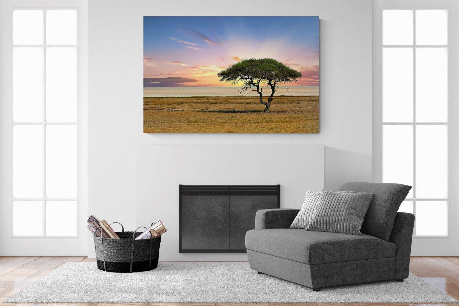 Acacia Tree-Wall_Art-150 x 100cm-Mounted Canvas-No Frame-Pixalot