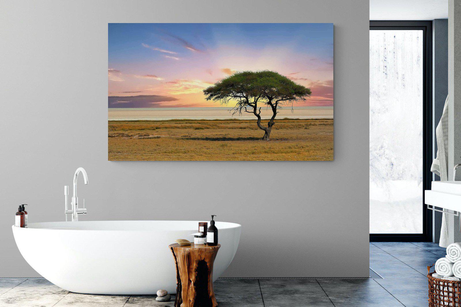 Acacia Tree-Wall_Art-180 x 110cm-Mounted Canvas-No Frame-Pixalot