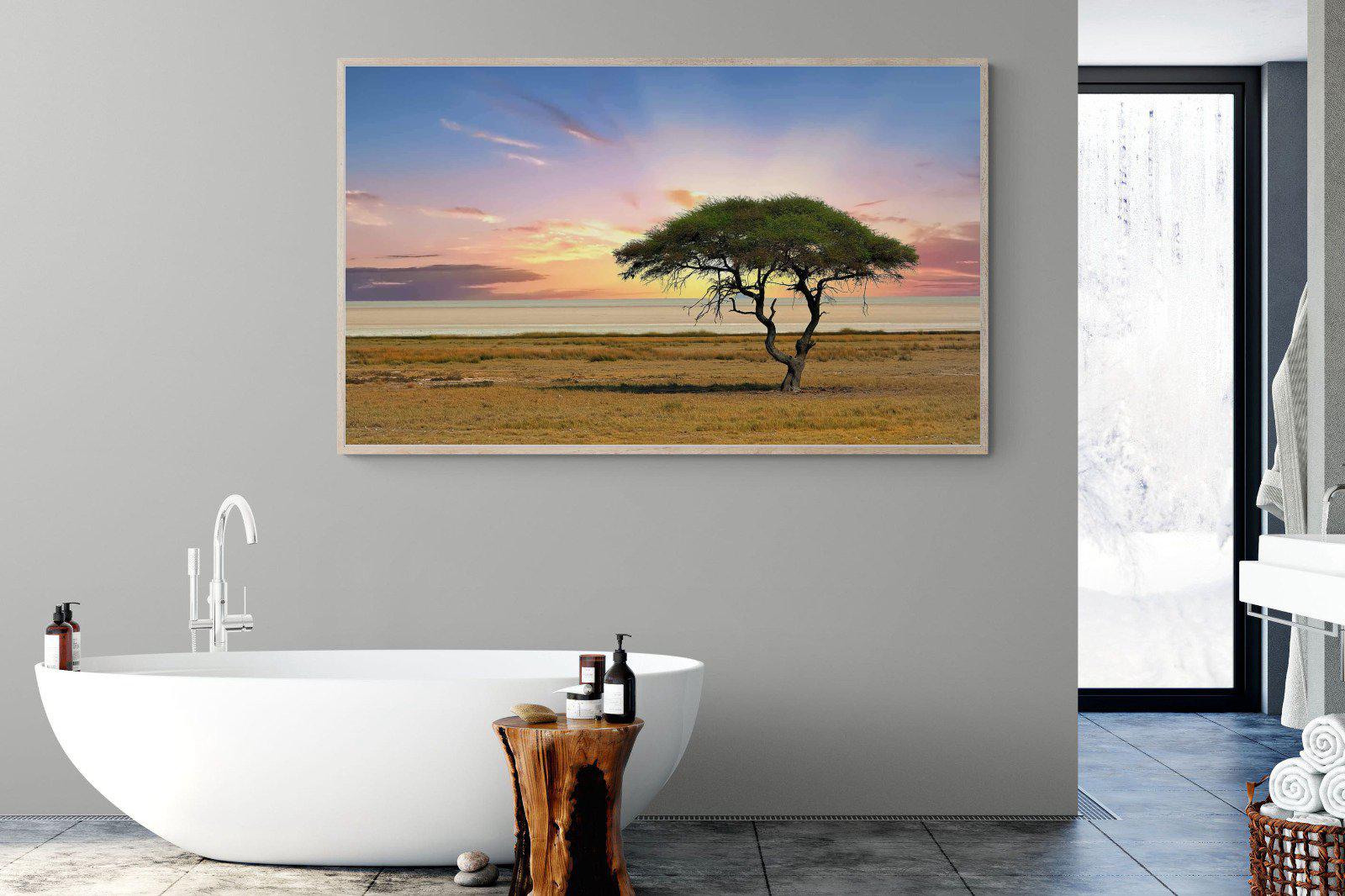 Acacia Tree-Wall_Art-180 x 110cm-Mounted Canvas-Wood-Pixalot