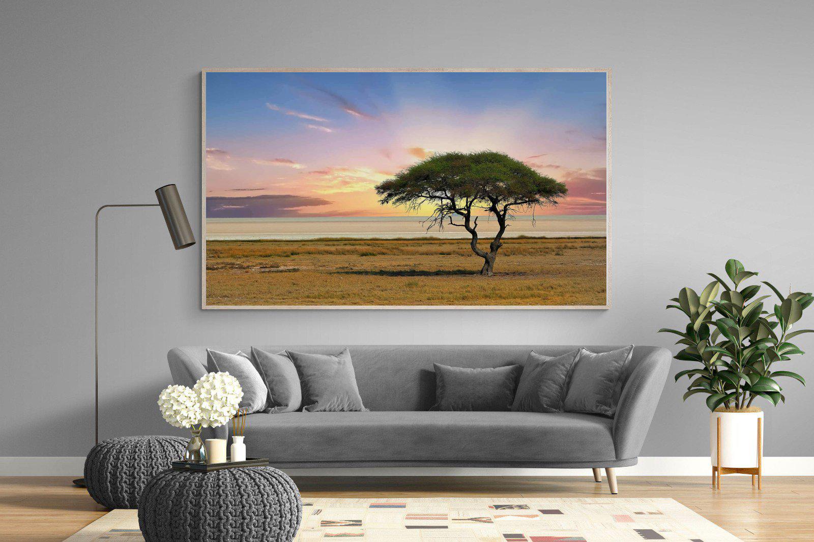 Acacia Tree-Wall_Art-220 x 130cm-Mounted Canvas-Wood-Pixalot
