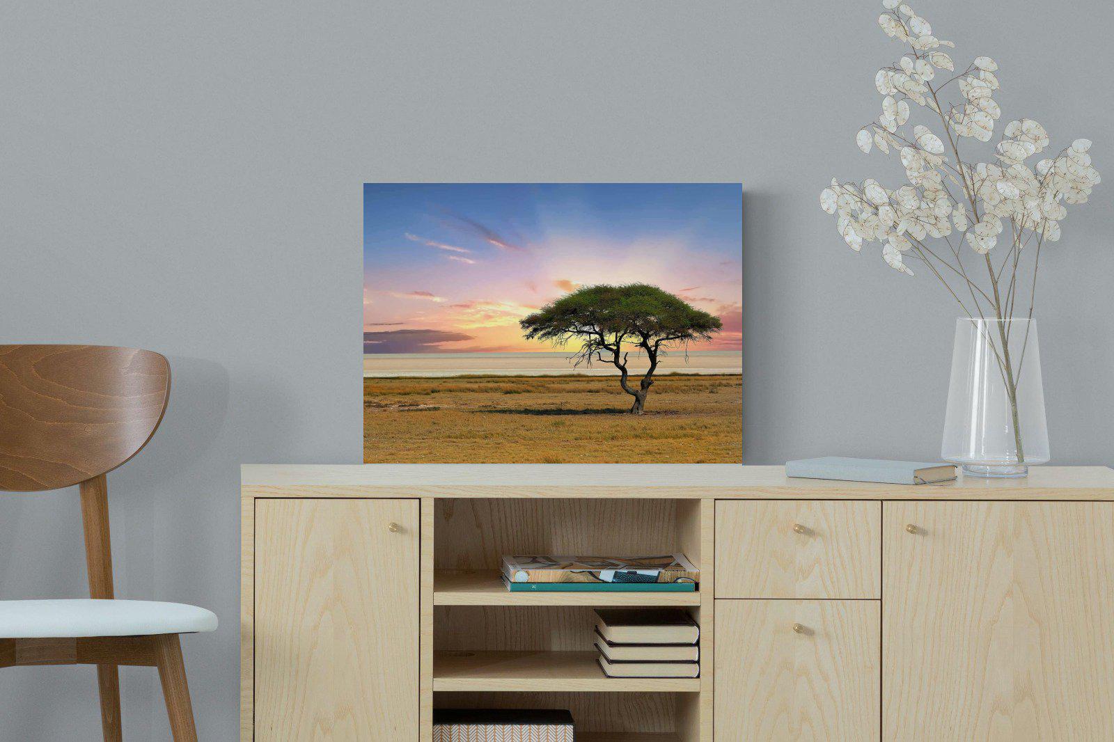 Acacia Tree-Wall_Art-60 x 45cm-Mounted Canvas-No Frame-Pixalot