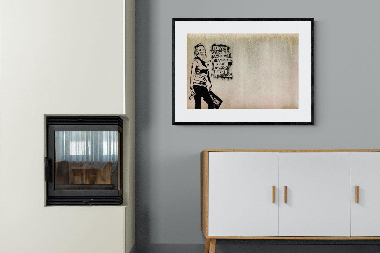Achieve Greatness-Wall_Art-100 x 75cm-Framed Print-Black-Pixalot