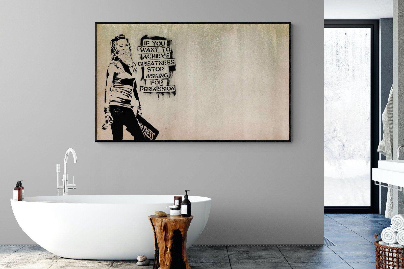 Achieve Greatness-Wall_Art-180 x 110cm-Mounted Canvas-Black-Pixalot