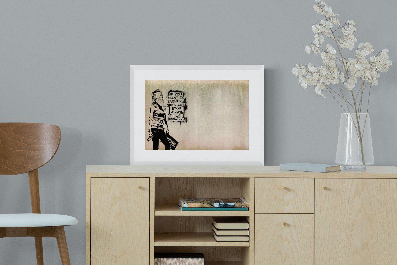 Achieve Greatness-Wall_Art-60 x 45cm-Framed Print-White-Pixalot
