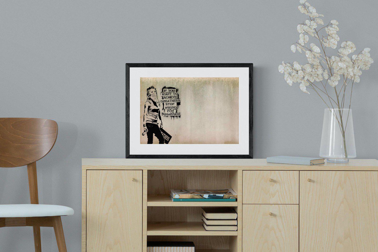 Achieve Greatness-Wall_Art-60 x 45cm-Framed Print-Black-Pixalot