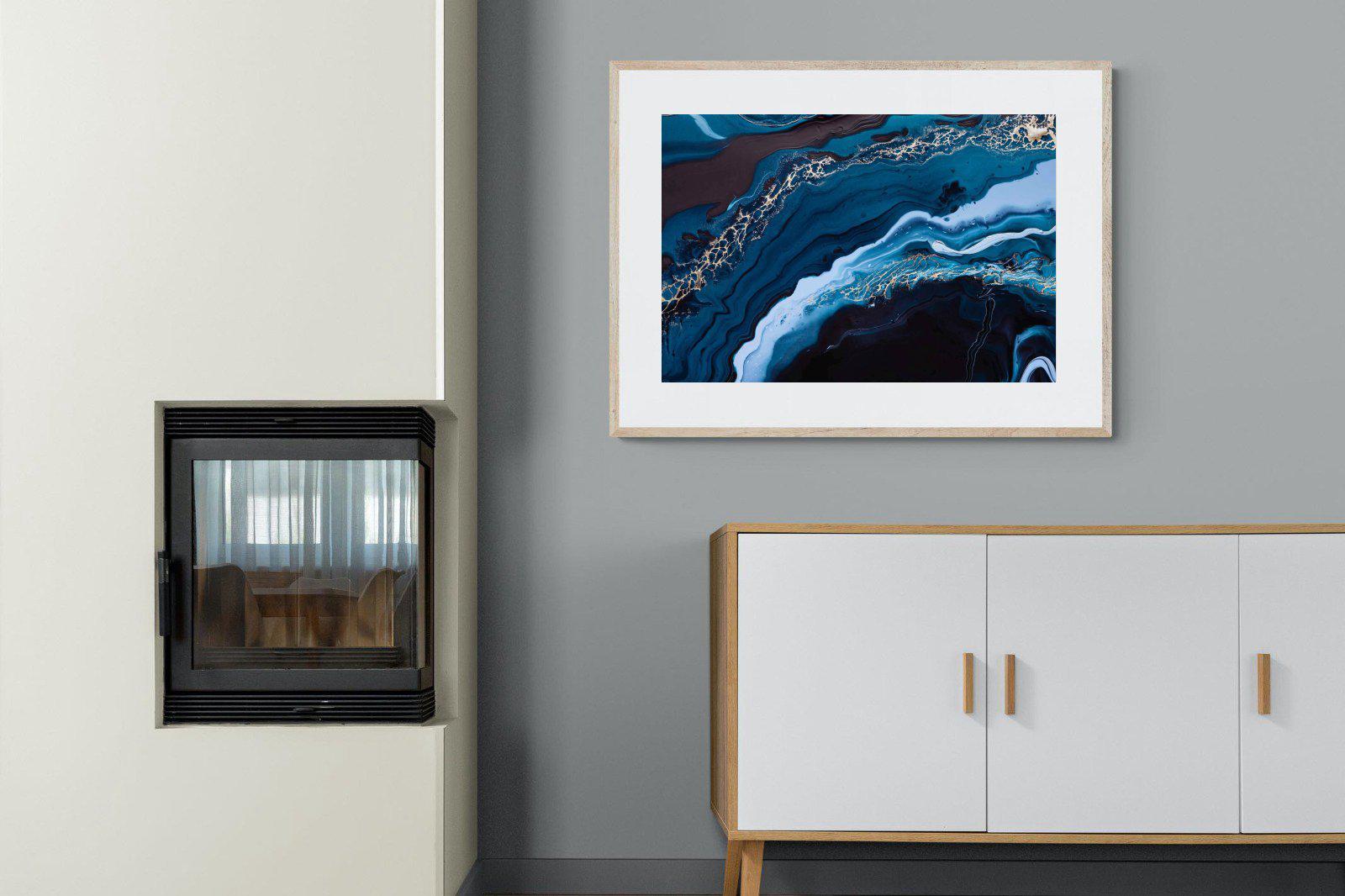 Acrylic Ocean-Wall_Art-100 x 75cm-Framed Print-Wood-Pixalot