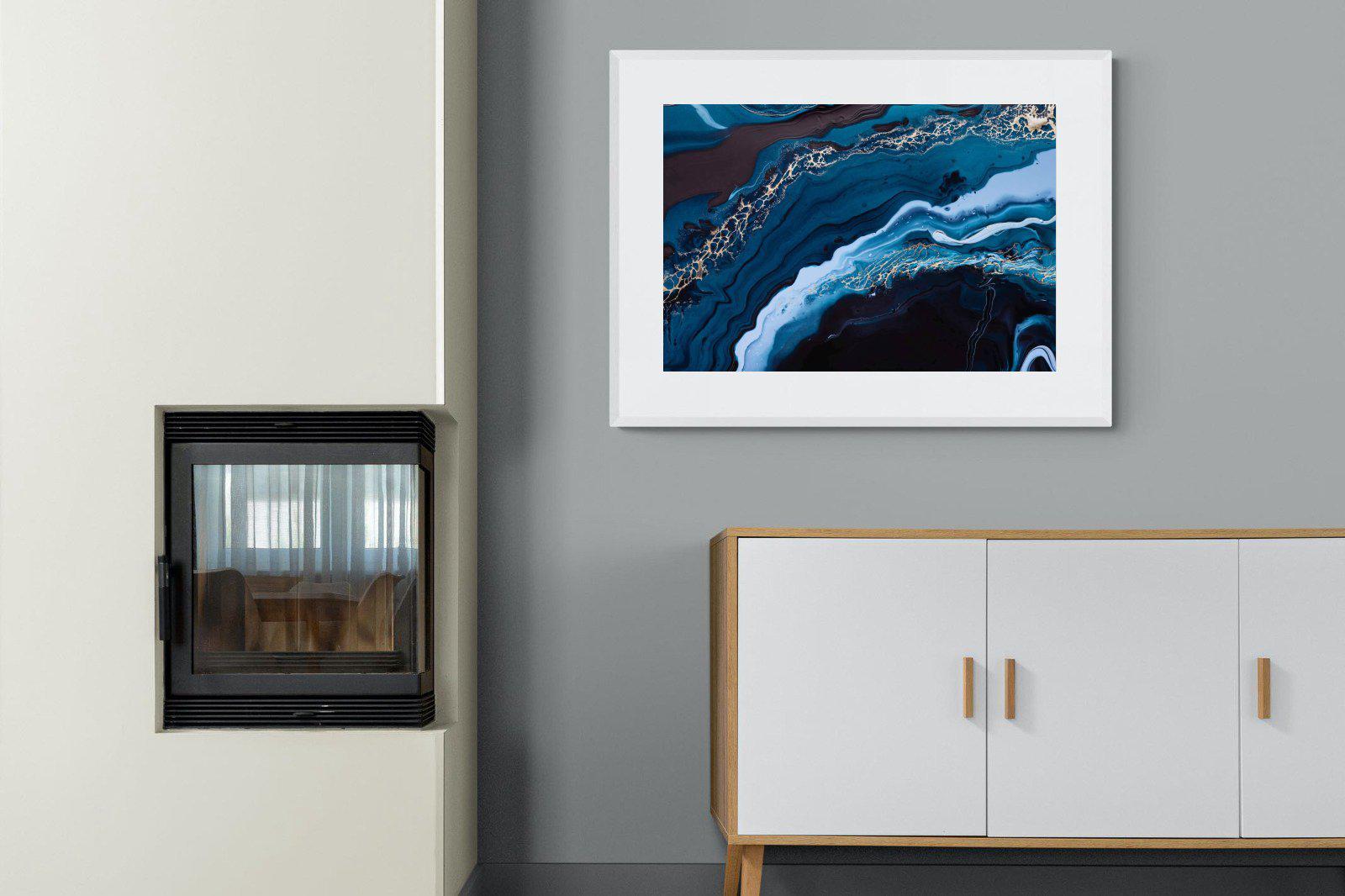 Acrylic Ocean-Wall_Art-100 x 75cm-Framed Print-White-Pixalot