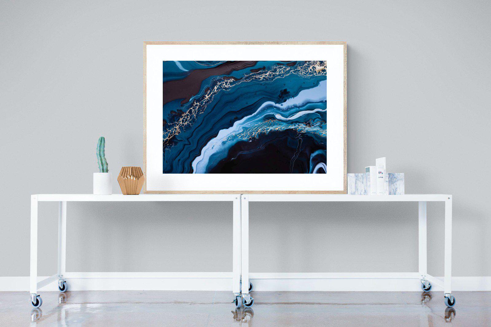 Acrylic Ocean-Wall_Art-120 x 90cm-Framed Print-Wood-Pixalot