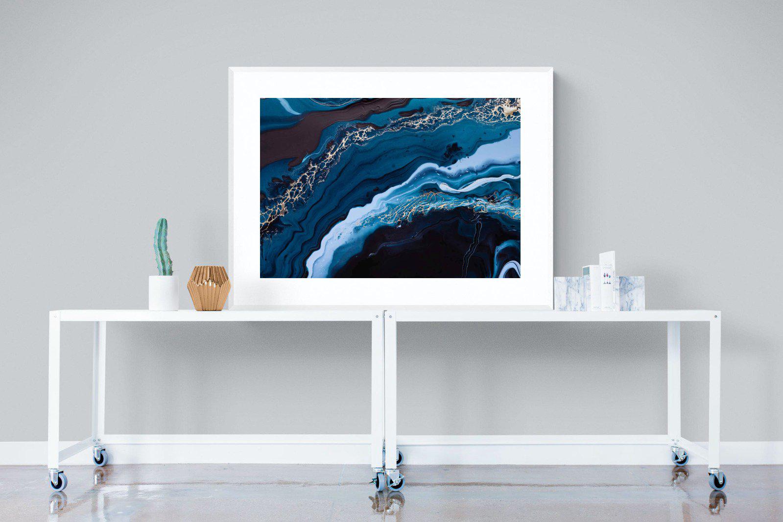 Acrylic Ocean-Wall_Art-120 x 90cm-Framed Print-White-Pixalot