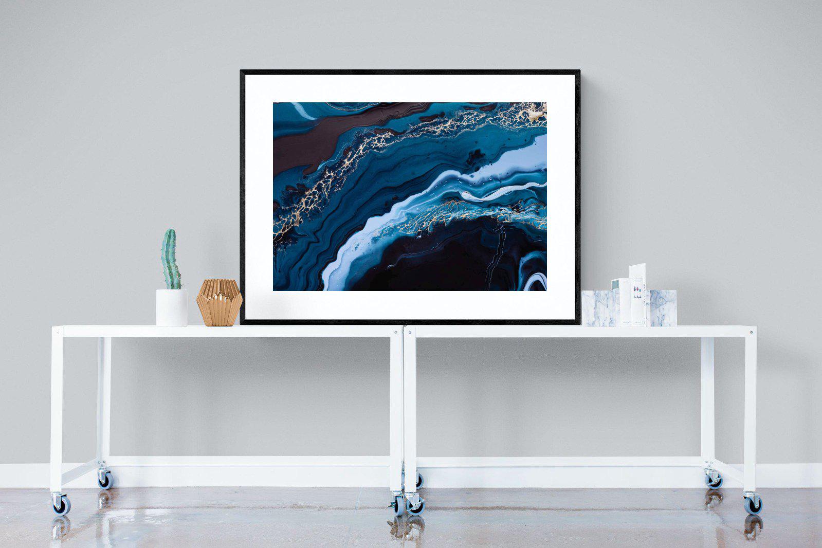 Acrylic Ocean-Wall_Art-120 x 90cm-Framed Print-Black-Pixalot