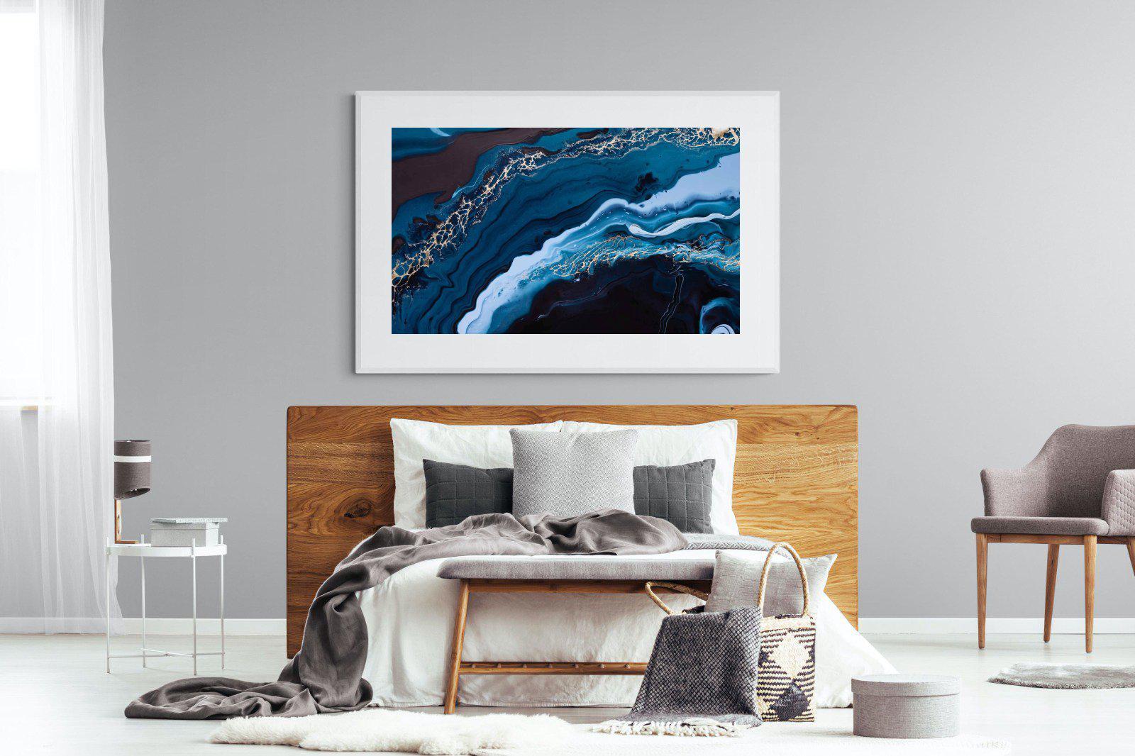 Acrylic Ocean-Wall_Art-150 x 100cm-Framed Print-White-Pixalot