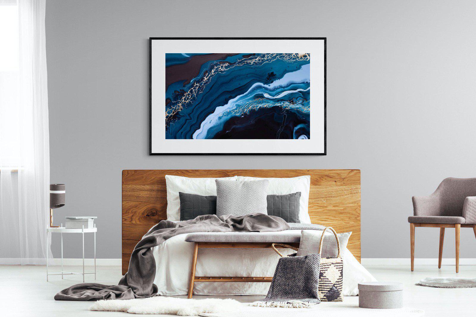 Acrylic Ocean-Wall_Art-150 x 100cm-Framed Print-Black-Pixalot