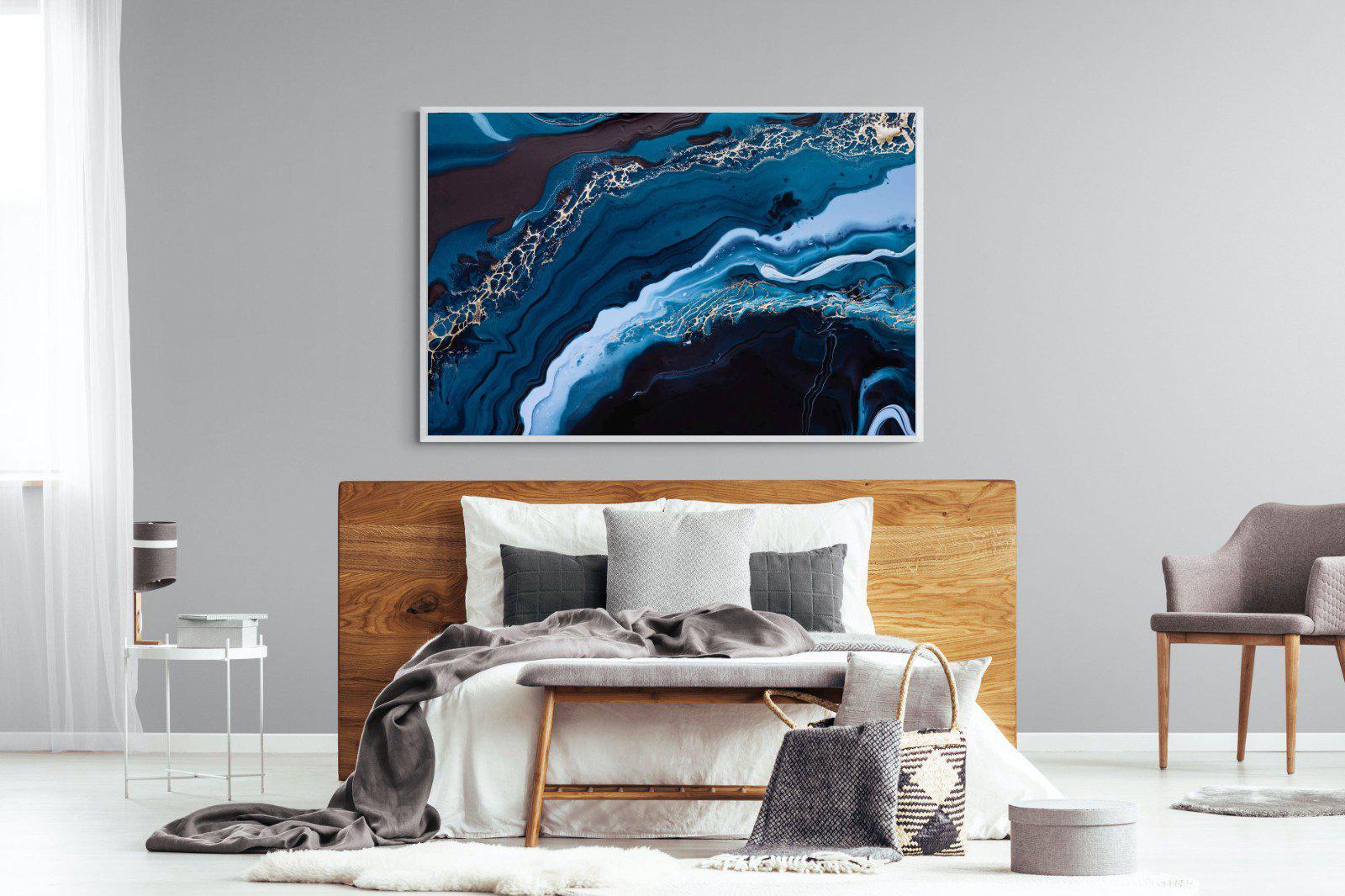 Acrylic Ocean-Wall_Art-150 x 100cm-Mounted Canvas-White-Pixalot