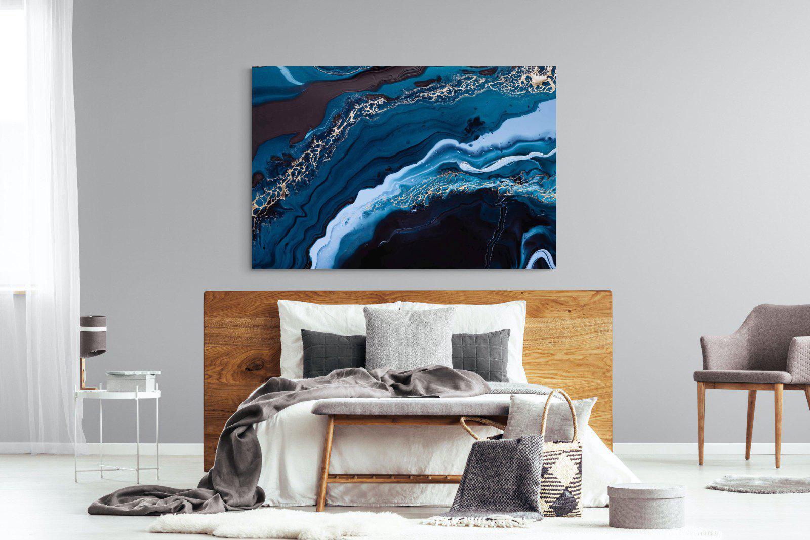 Acrylic Ocean-Wall_Art-150 x 100cm-Mounted Canvas-No Frame-Pixalot