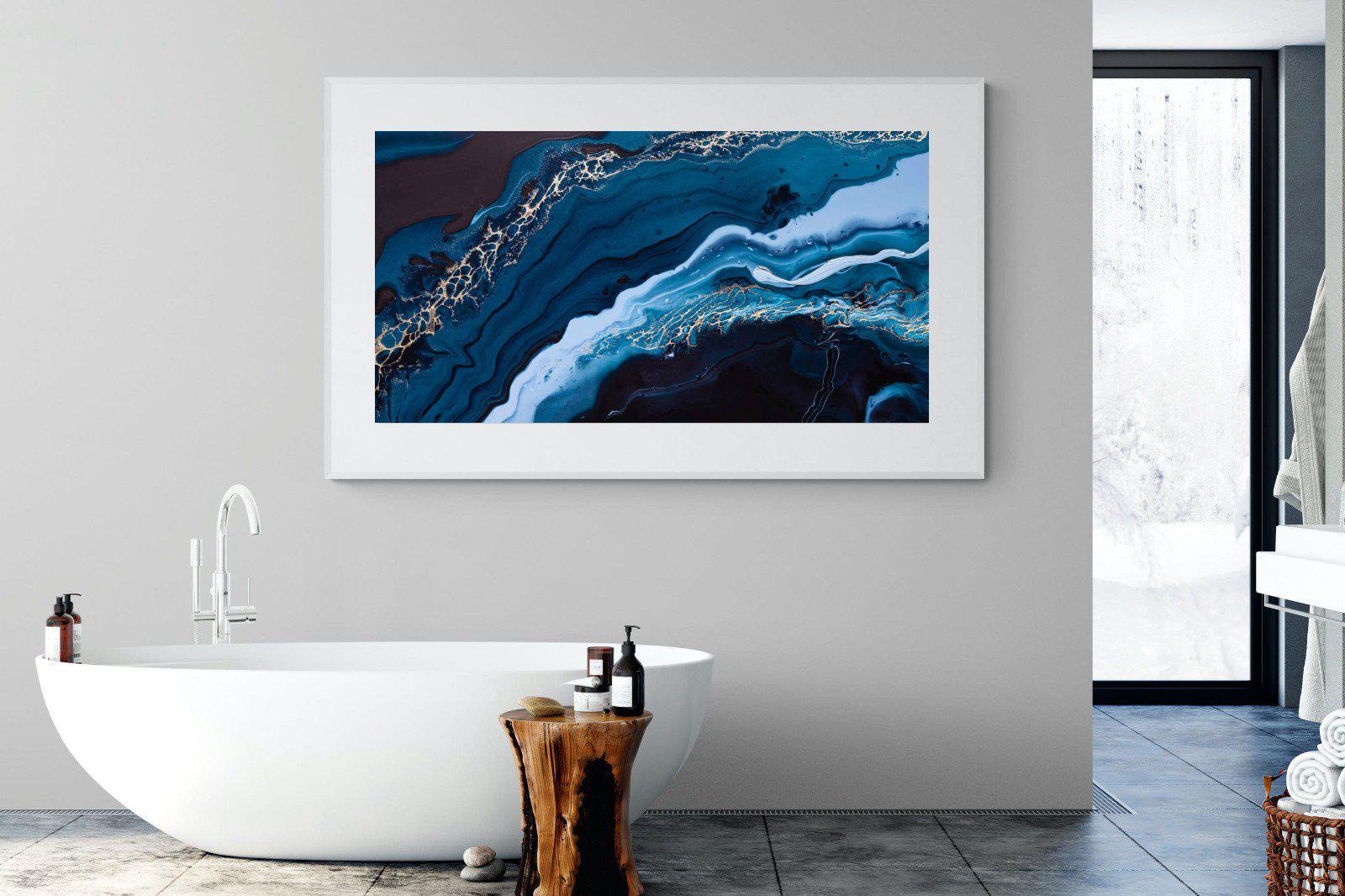 Acrylic Ocean-Wall_Art-180 x 110cm-Framed Print-White-Pixalot