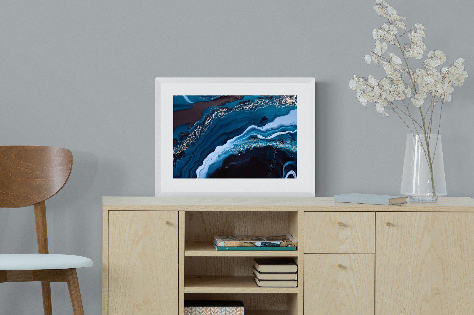 Acrylic Ocean-Wall_Art-60 x 45cm-Framed Print-White-Pixalot