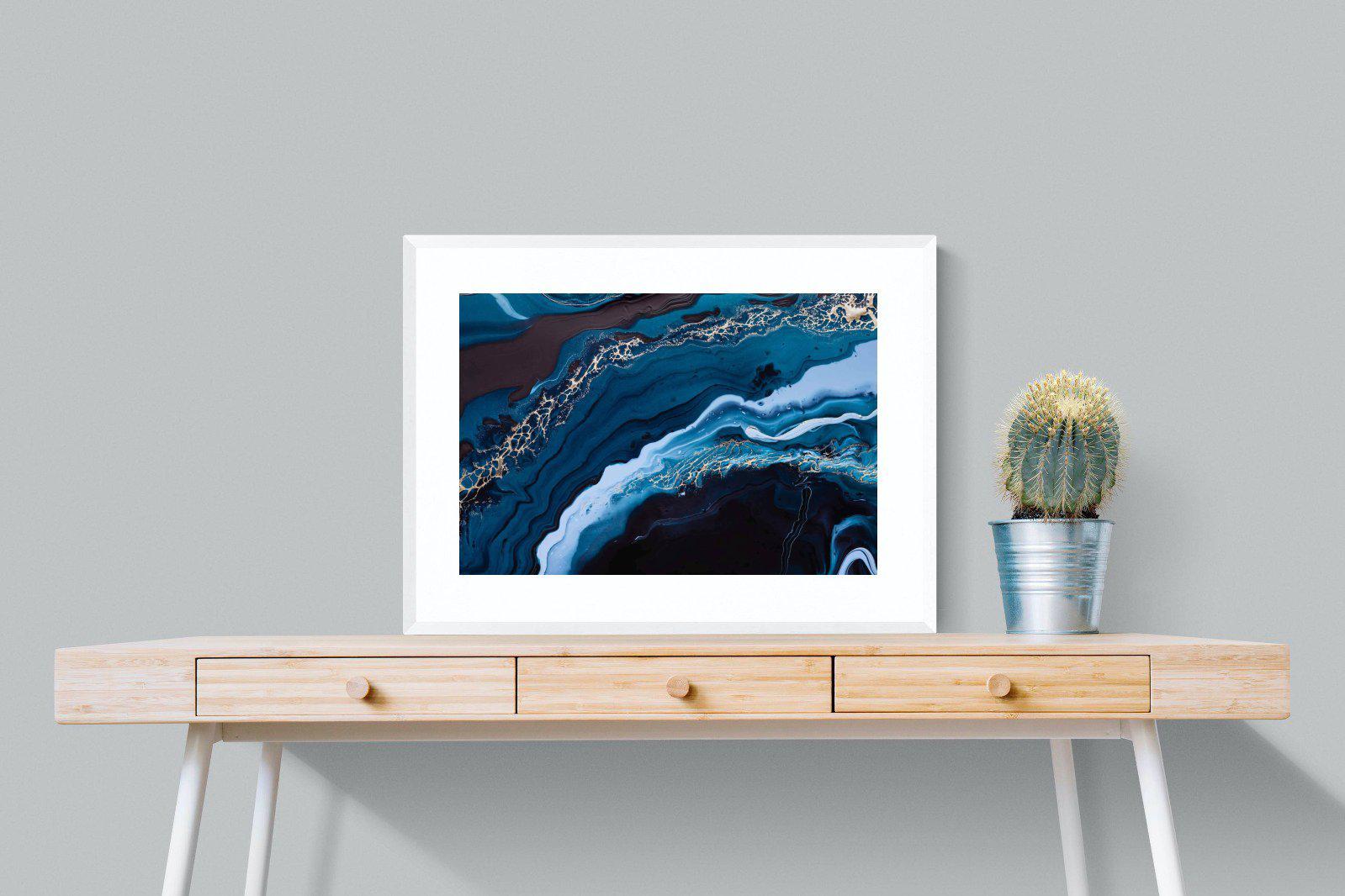 Acrylic Ocean-Wall_Art-80 x 60cm-Framed Print-White-Pixalot