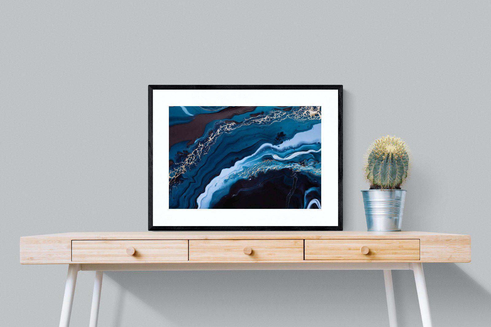 Acrylic Ocean-Wall_Art-80 x 60cm-Framed Print-Black-Pixalot
