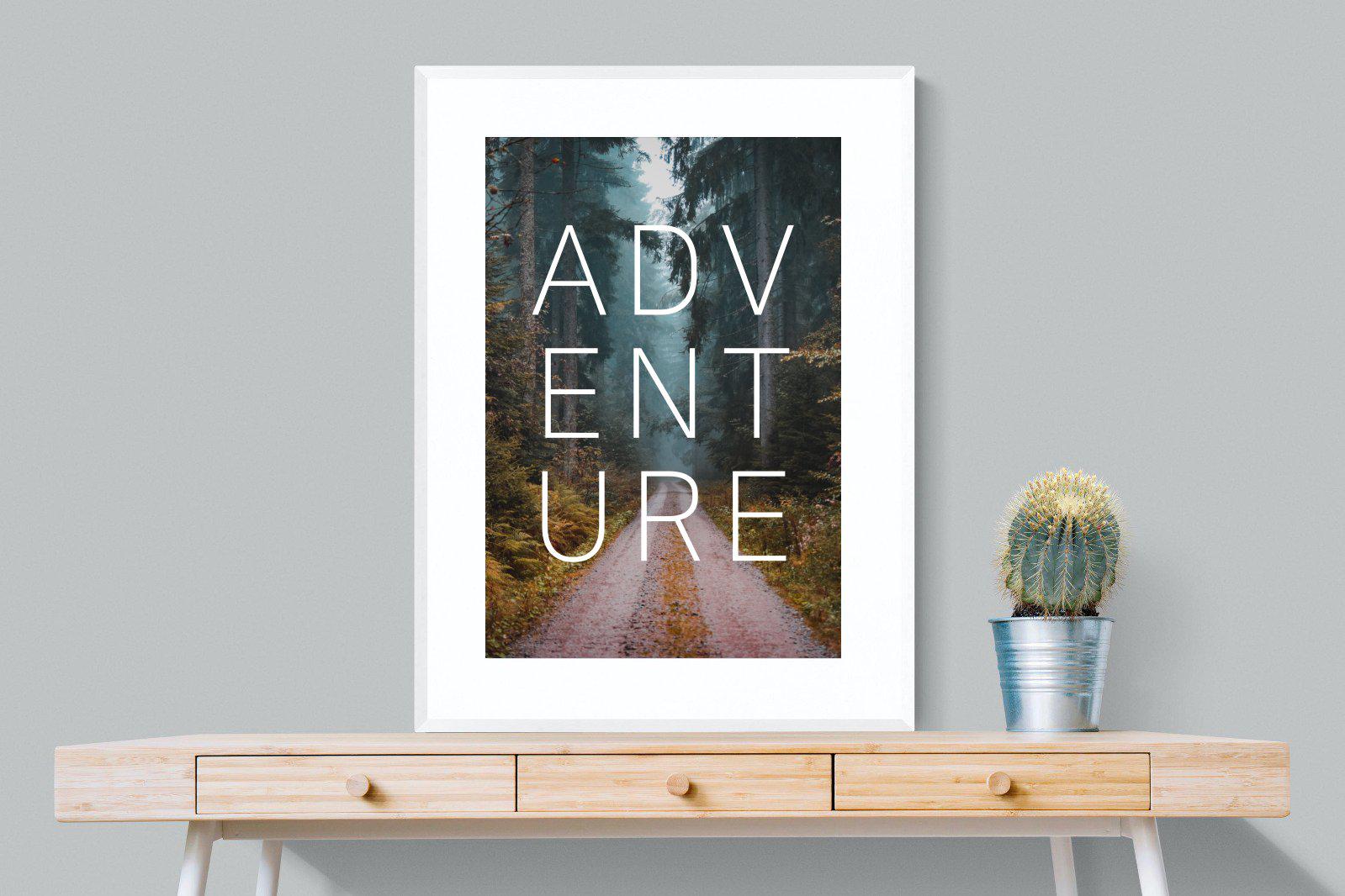 Adventure-Wall_Art-75 x 100cm-Framed Print-White-Pixalot